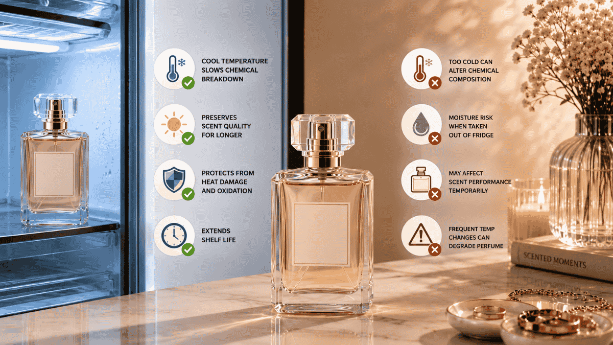 can we keep perfume in the fridge